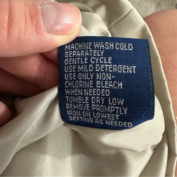 Mackintosh Beige Zip-Up Rain Windbreaker Nautical Jacket Size Small - Picture 12 of 15